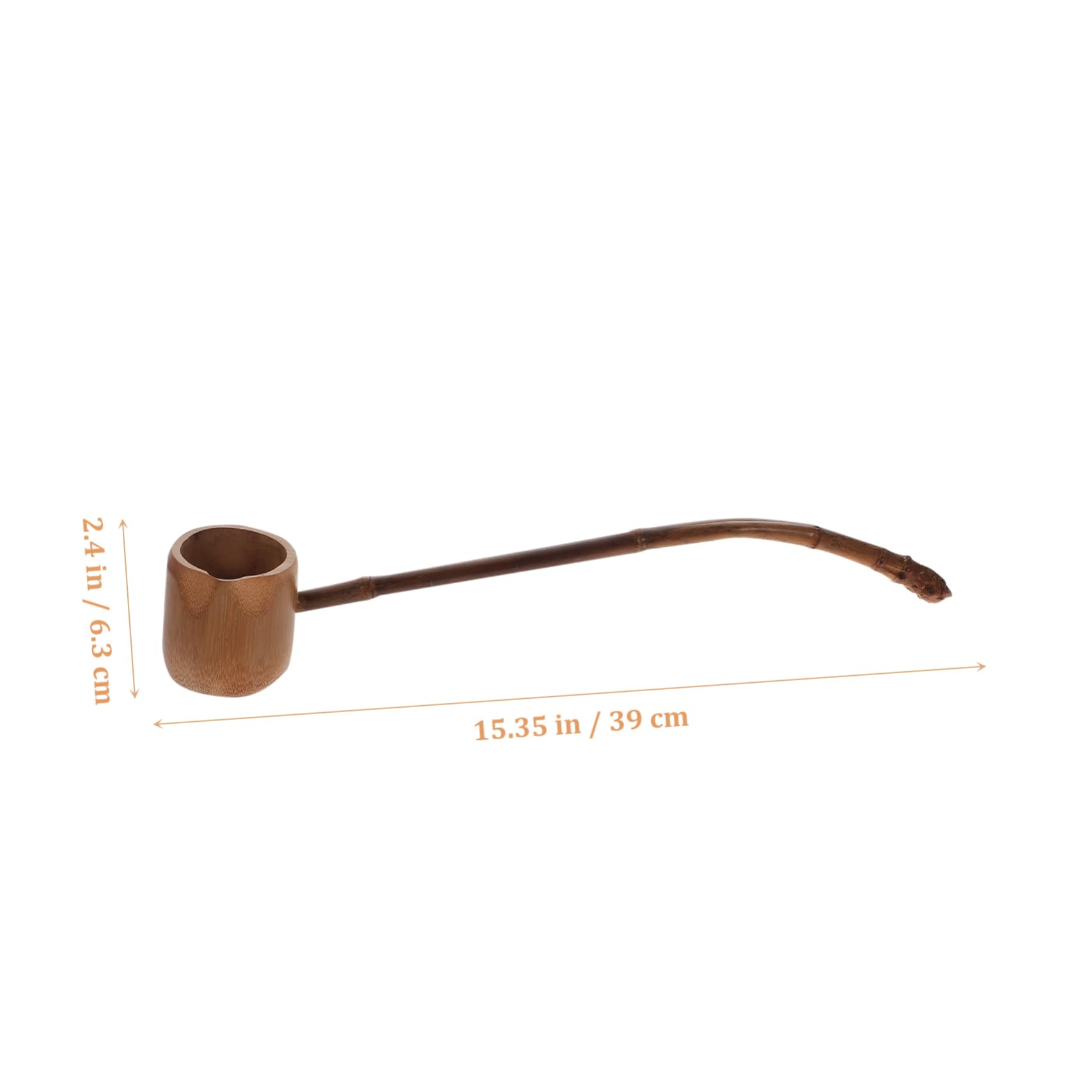 KICHOUSE Bamboo Scoop Ladle Spout and Efficient for Tea Ceremony Garden Watering and Home Dec