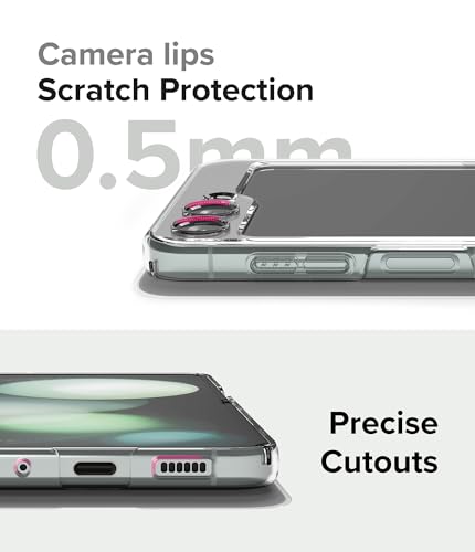 Image of Ringke Slim Compatible with Samsung Galaxy Z Flip 5 Case Back Cover Thin Transparent Hard PC with Non-Slip Grip Protective Phone Case for Samsung Z Flip 5 5G (2023) - Clear