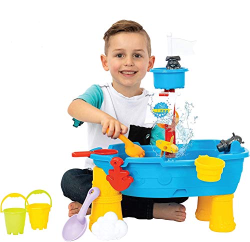 ToyVelt Sand Water Table for Toddlers - 21-Piece Water Play Table for Kids Outdoor and Indoor with Accessories and Tools- Learning...