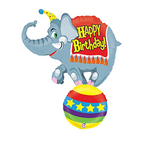Circus Elephant Jumbo Foil Balloon (Gray) Party Accessory