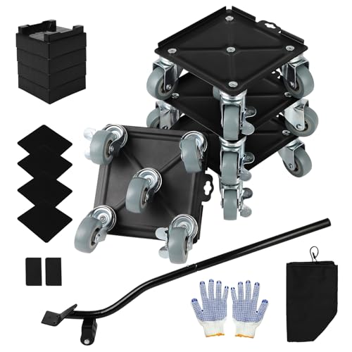 Dollate �Ƌ�[�o�[ �ԗ�5�t�� 4�p�b�N ���ϋv�Ƌ��� �Ƌ�t�g���[�o�[�c�[���Z�b�g �Ɠd���i�̈ړ��p �ő�׏d3300�|���h