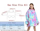 Shamdon Home Collection Kids Oversized Blanket Hoodie,Wearable Blanket Sweatshirt for Girls Boys, Sherpa FLeece Hooded Pullover with Pocket for Children Teens Aged 5-15 - Image 6