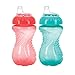 Nuby 2-Pack No-Spill Easy Grip Cup, 10 Ounce, Colors May Vary