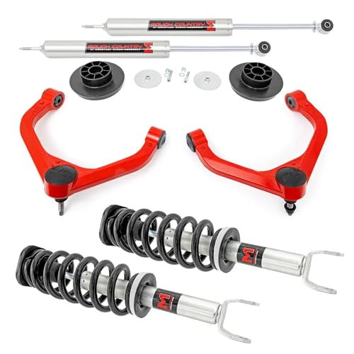 Rough Country 3.5' Lift Kit w/M1 Struts & Shocks for 19-24 Ram 1500-31440RED