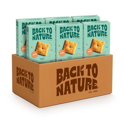 Back To Nature Cheddalicious Cheese Flavored Crackers, Vegan, Non GMO,