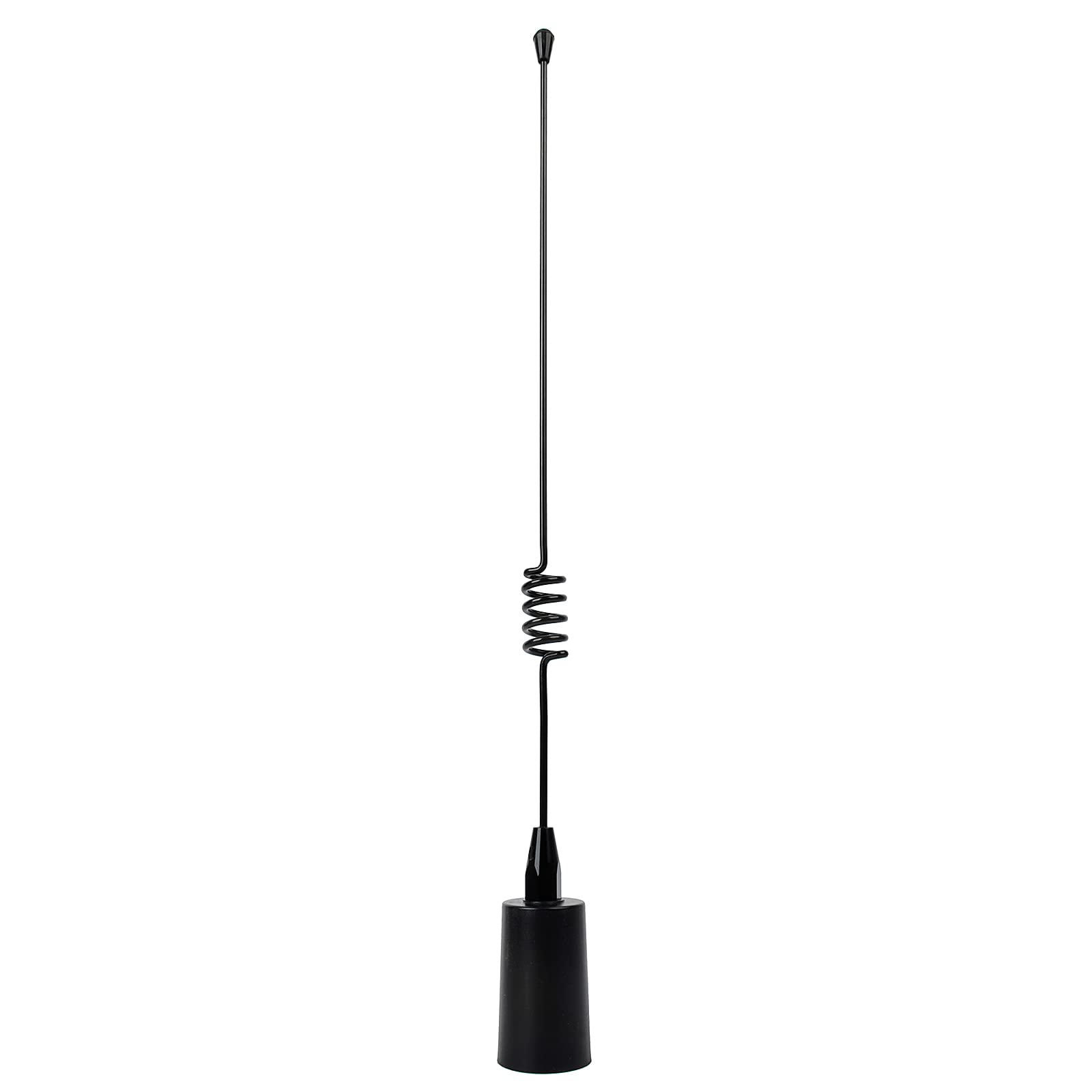 UAYESOK Antena Marina VHF 156-163 MHz Base de Barco aérea 38,8 cm (15,3 Pulgadas) con Cable coaxial RG58 de 5 m Conector PL259 y Soporte de Montaje en L para radioaficionado Marino móvil