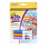 クレヨラ (Crayola) 塗って消せる！マーカーぬり絵ブック 海 マーカー 3色付き ぬりえ + アクティビティ 811489 正規品