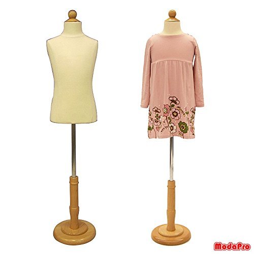 (JF-C6-8T) 6-8 Years Old Child/Kids Body Dress Form Mannequin White Jersey Form Cover