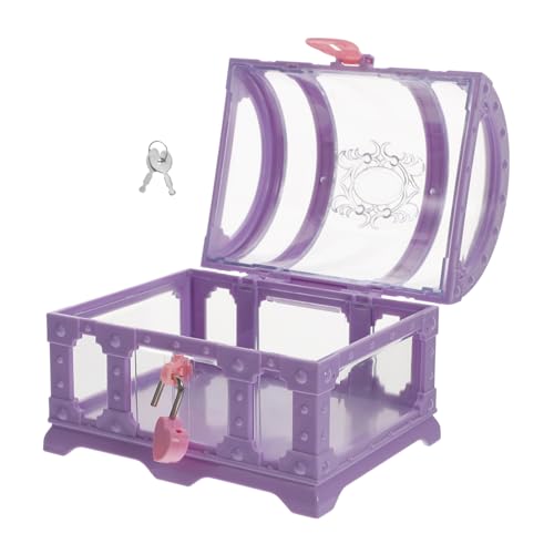 Abaodam 用鍵付きおもちゃ収納宝箱 中プラスチック製 海賊テーマキープセ