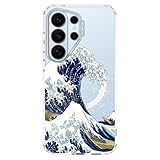 MOSNOVO Coque pour Samsung Galaxy S26 Ultra, Coque Transparente Compatible avec MagSafe, Protection Antichoc Militaire 6,6 ft, Coque Magnétique de Protection,Grande Vague