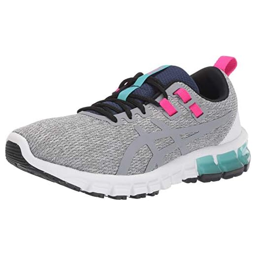 Tênis de corrida feminino Asics Gel-Quantum 90, Piedmont Grey/Sheet Rock, 11