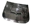 Motorabdeckung aus Kohlefaser, kompatibel mit Mitsubishi Pajero V97 V87 V93, modifizierte Motorhaube mit Lufthutze, Autozubehör(Black)