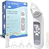 Aspiratore nasale neonato ,Aspiratore nasale elettrico- 3 livelli di aspirazione regolabile, ricarica USB, con musica rilassante
