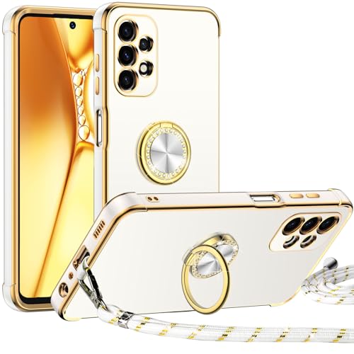 Miss Arts für Samsung Galaxy A53 5G Hülle mit Band, Ring Ständer...