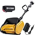 Cordless Snow Shovel, 21V 15-Inch Electric Snow Blower Shovel 4.0Ah Battery & Charger Included, 25FT Throw Distance, Lightweight Snow Thrower for Driveway, Steps, Patio, Sidewalk