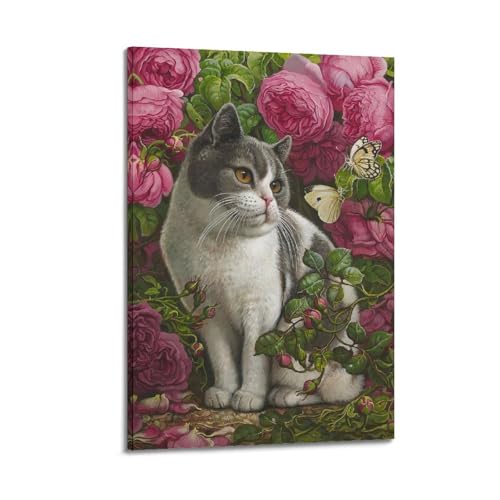 Impression sur toile vintage XKUGA de 30x45 cm pour décoration murale