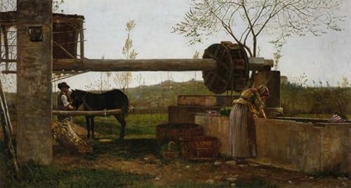 Affiche Décorative Il Bindolo Silvestro Lega Peinture Poster pour exprimer votre passion de l'art