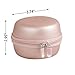 Hermitshell Hard Travel Case fits XLEADER/Nubwo SoundAngel (3rd Gen) 5W Touch Bluetooth Speaker (Rose Gold)