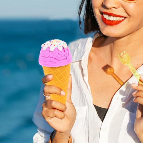Cône de crème glacée artificielle pour photographe et décoration de table de buffet d'anniversaire