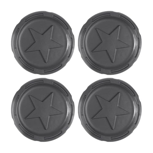 Cache-moyeux noirs pour Can-Am Maverick R 2024 - Lot de 4 pièces ABS