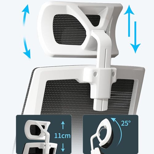 Chaise de bureau ergonomique avec appui-tête et support lombaire