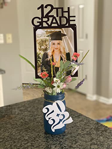 Image of Graduation Party Decorations 2026 2027 Photo Banner K-12 4x6 Party Photo Display for Class of 2026 Decorations Senior High School 5th 8th Grad Picture Banner for Graduation Party Supplies TD133