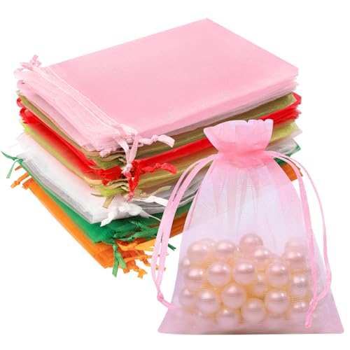 50PCS Multicolor Organza Gift Bags