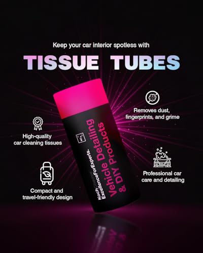 Image of Koch Chemie Tissue Tubes Premium - Lint-Free Cleaning Tissues for Car Interior, Glass, Dashboard & Auto Detailing