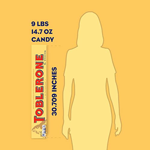 Toblerone Swiss Milk Chocolate Giant Candy Bar With Honey And Almond Nougat, 9 Lb 14.7 Oz #TOP1