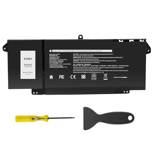 ASUNCELL 15.2V/63Wh 7FMXV Batteria per PC portatile Dell Latitude 5320 Latitude 7320 Latitude 7420 Latitude 7520 7FMXV 0TN2GY TN2GY 9JM71 4M1JN 1PP63 HDGJ8 MHR4G 727CG 0727CG CN-0TN2GY CN-0727CG