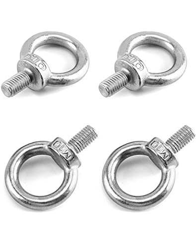 Pernos de ojo M10 QWORK para elevación viviente en terrazas y colgado de equipos pesados 7