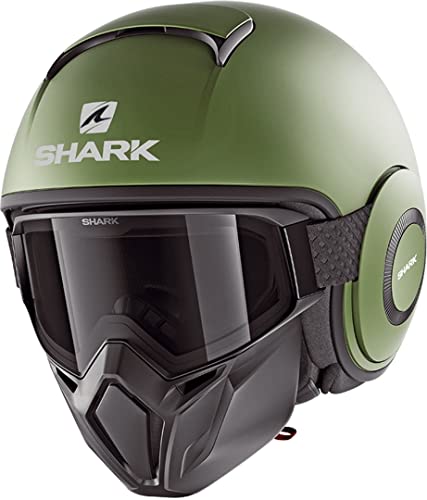 Shark Casque moto STREET DRAK BLANK MAT GMA, Vert, XL HE3306EGMAXL