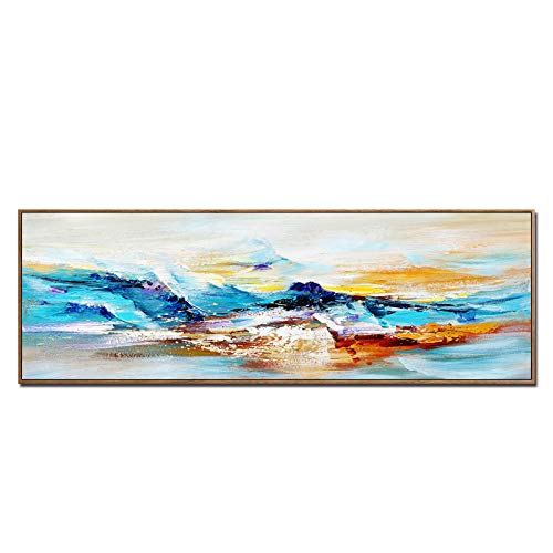 FajerminArt Moderne Abstrait Paysage Peinture à l'huile sur Toile Affiche Impression Mur Art Coloré Montagne Photos pour Salon Décor Pas De Cadre