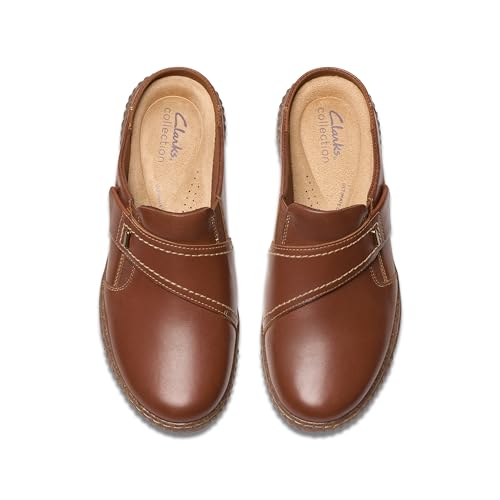 Clarks Collection Women's Caroline Bay Mule, Tan Leather, 5.5 Medium US - image 7