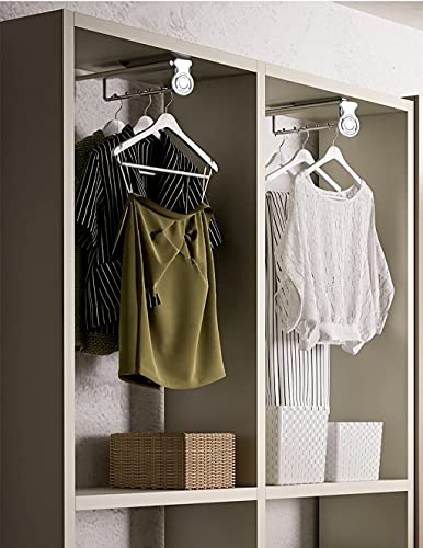 Percha de ropa extraíble para organizar armarios pequeños de dormitorio 4