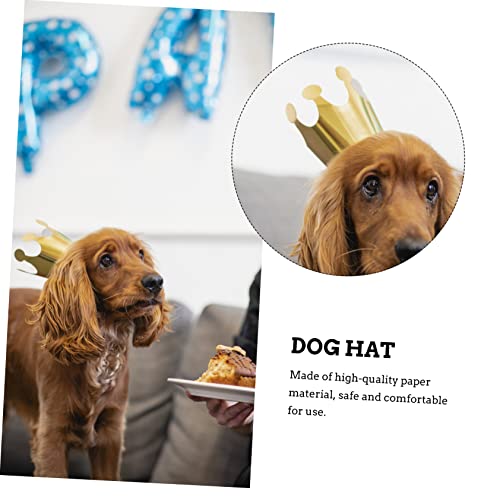 YARNOW 66 Peças chapéu de aniversário de estimação cachorro usando chapéu trajes infantis chapéus bi