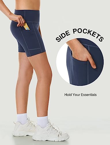 Heathyoga 5" Girls Volleyball Shorts for Teen Girls Dance Biker Shorts Kids Gymnastics Athletic Spandex3