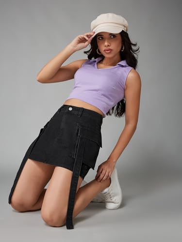 Image of Dolce Crudo Women's Regular High Rise Stretchable Denim Shorts