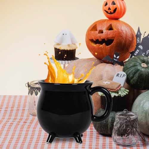 Taza de Halloween aterradora de cerámica que soluciona desayunos aburridos en la oficina 4
