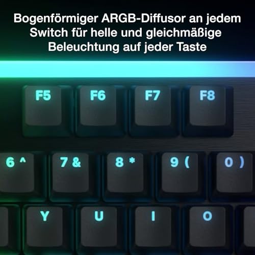be quiet! Light Mount Silent Linear DE ISO Gaming Tastatur, mit ARGB – Ansicht 6