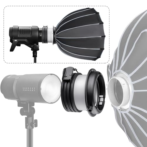 Image of FOMITO Profoto to Bowens Mount Adapter Ring, Speedring Converter for Studio Flash Strobes, Softboxes, Reflectors, Beauty Dishes and Light Modifiers, Durable Metal Construction