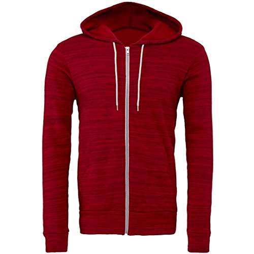 Image of Bella Canvas Unisex Poly/Cotton Fleece Full Zip Hoodie