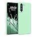kwmobile Coque Compatible avec Samsung Galaxy S21 FE - Housse de téléphone Protection Souple en Silicone - Menthe Mat
