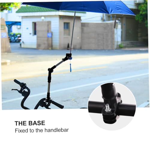 TEHAUX 2 Peças Suporte De Guarda-Chuva De Bicicleta Extensível Suporte De Guarda-Chuva De Bicicleta