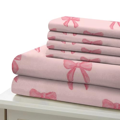 Housse de couette hypoallergénique microfibre douce fermeture éclair rose