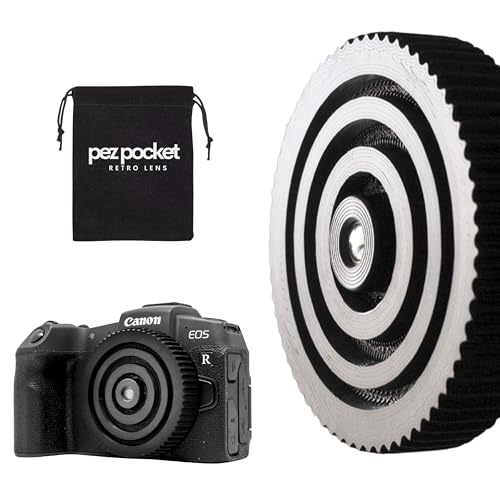 Pez Pocket - Objetivo Retro 35mm f/10 Infinity Focus para Cámaras sin Espejo Sony E, Canon R/M, Micro 4/3, Nikon Z, Fujifilm X, L-Mount - Look Lo-Fi analógico para Tus Fotos (para Canon EOS R)