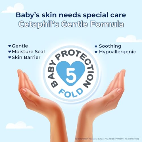 Image of Cetaphil Baby Wash & Shampoowith Organic Calendula,Tear Free, Paraben, Colorant and Mineral Oil Free, 13.5 Fl. Oz (Packaging May Vary) (Pack of 2)