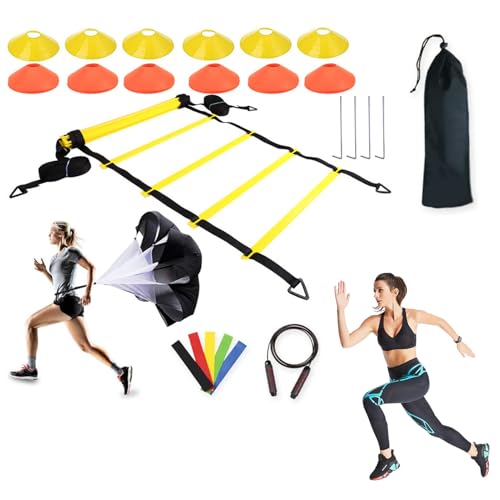 Training Equipment for Agility - Foldable Agility Wounds for Football, Portable Speed Training Equipment, Flexible Training Tools, Sports Kit | E