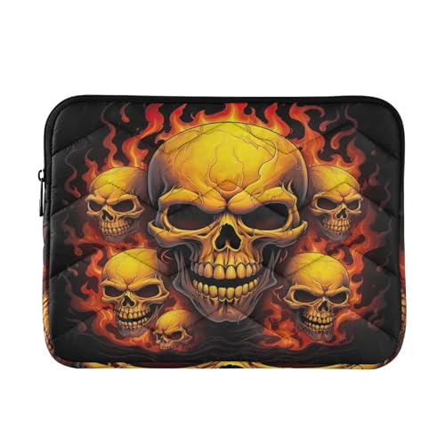 Funda para portátil 13-14 pulgadas con diseño calavera