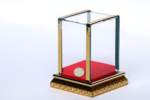Image of Raj Acrylic God Idol Acrylic Square Transparent Box (Height- 7.62Cm, Length - 5.08Cm, Width - 5.08Cm)